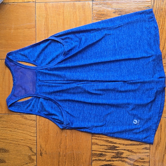 ICTIVE Blue Racerback Loose Fit Active Tank Top M Moisture-Wicking Gym Yoga - Picture 8 of 8